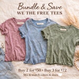 We The Free Tee Bundle | Multiple Colors And Sizes Available